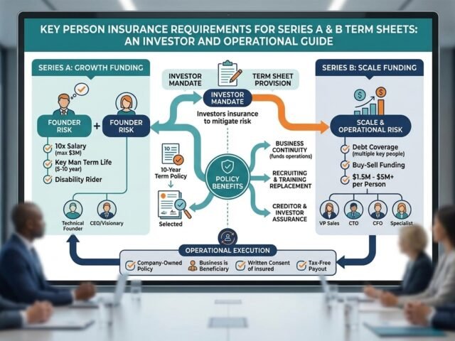 Key Person Insurance Requirements for Series A & B Term Sheets (2026) | Jhenesis Insurance